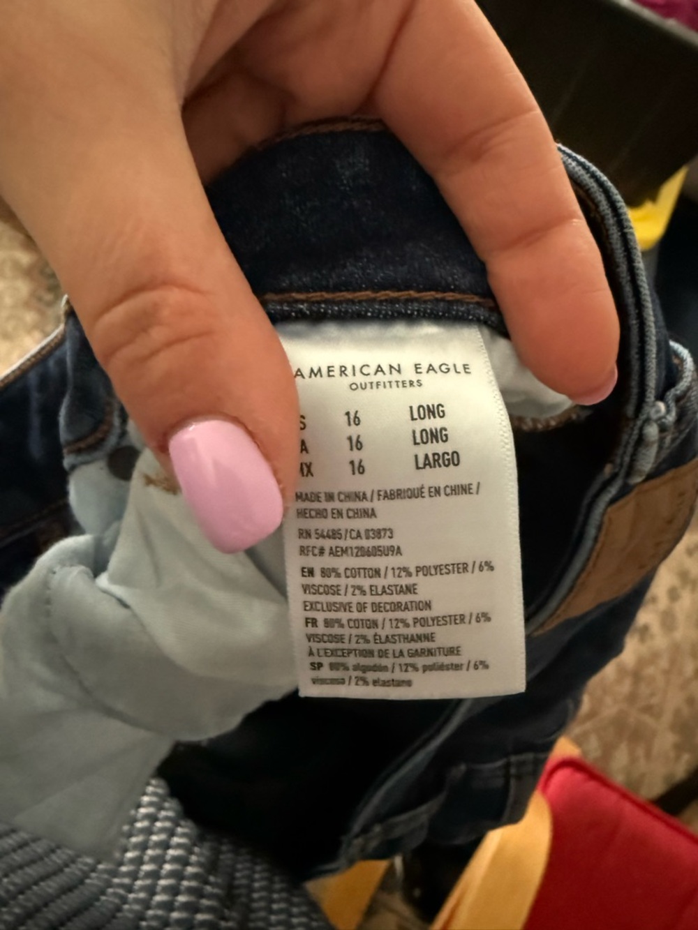 American Eagle Outfitters Women's Dark Blue Bootcut Jeans